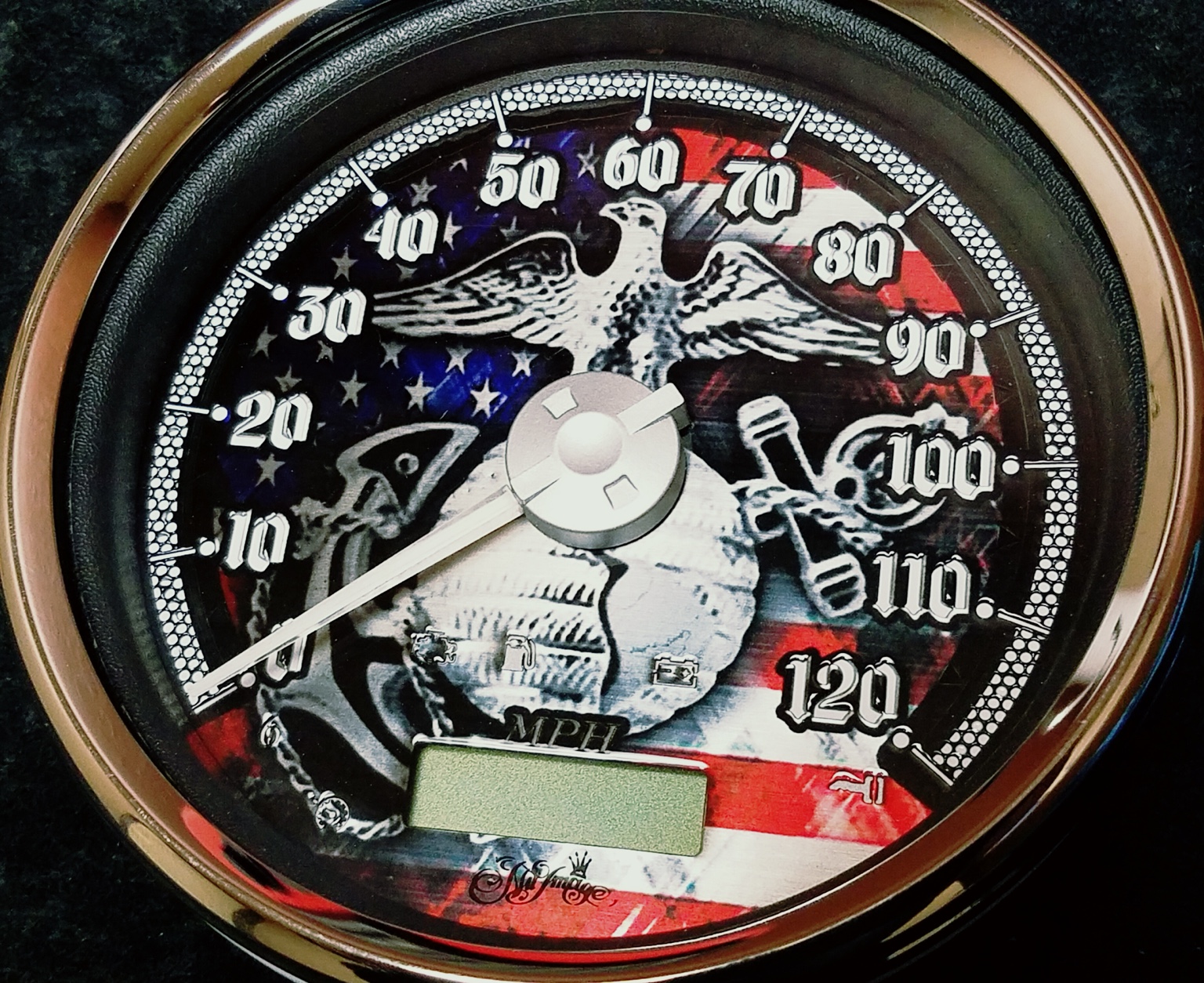 Custom Harley gauge face