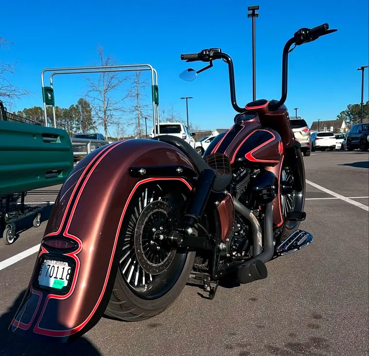 Custom Harley gauge work by Bagger Gauges